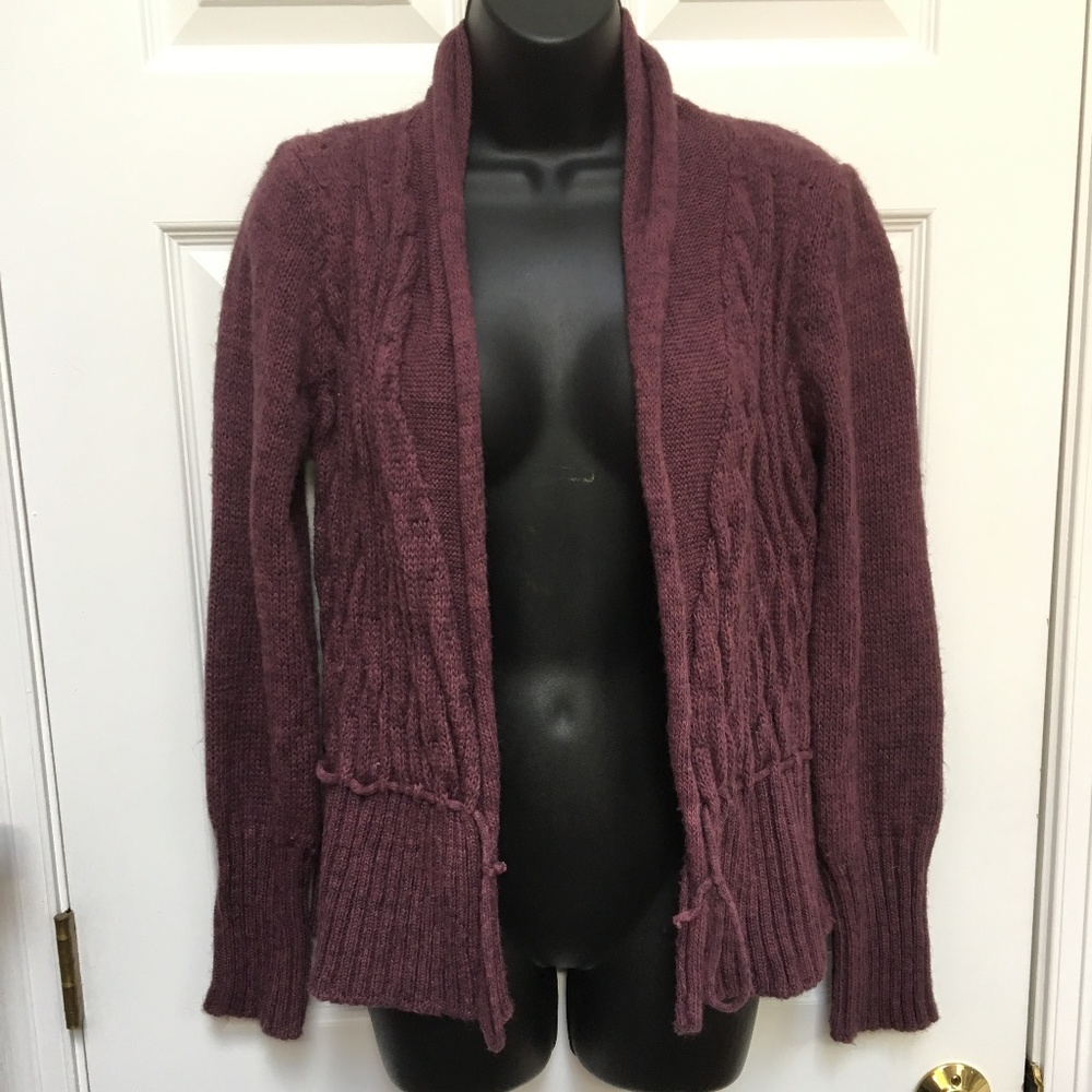 Berretti Knit Plum Cardigan